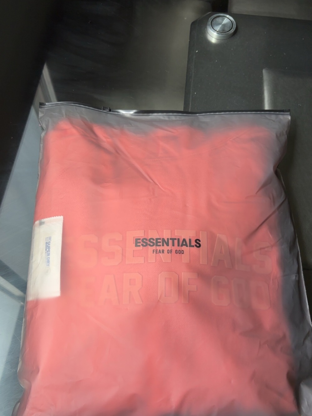 🔥 ESSENTIALS FEAR OF GOD HOODIE CORAL
